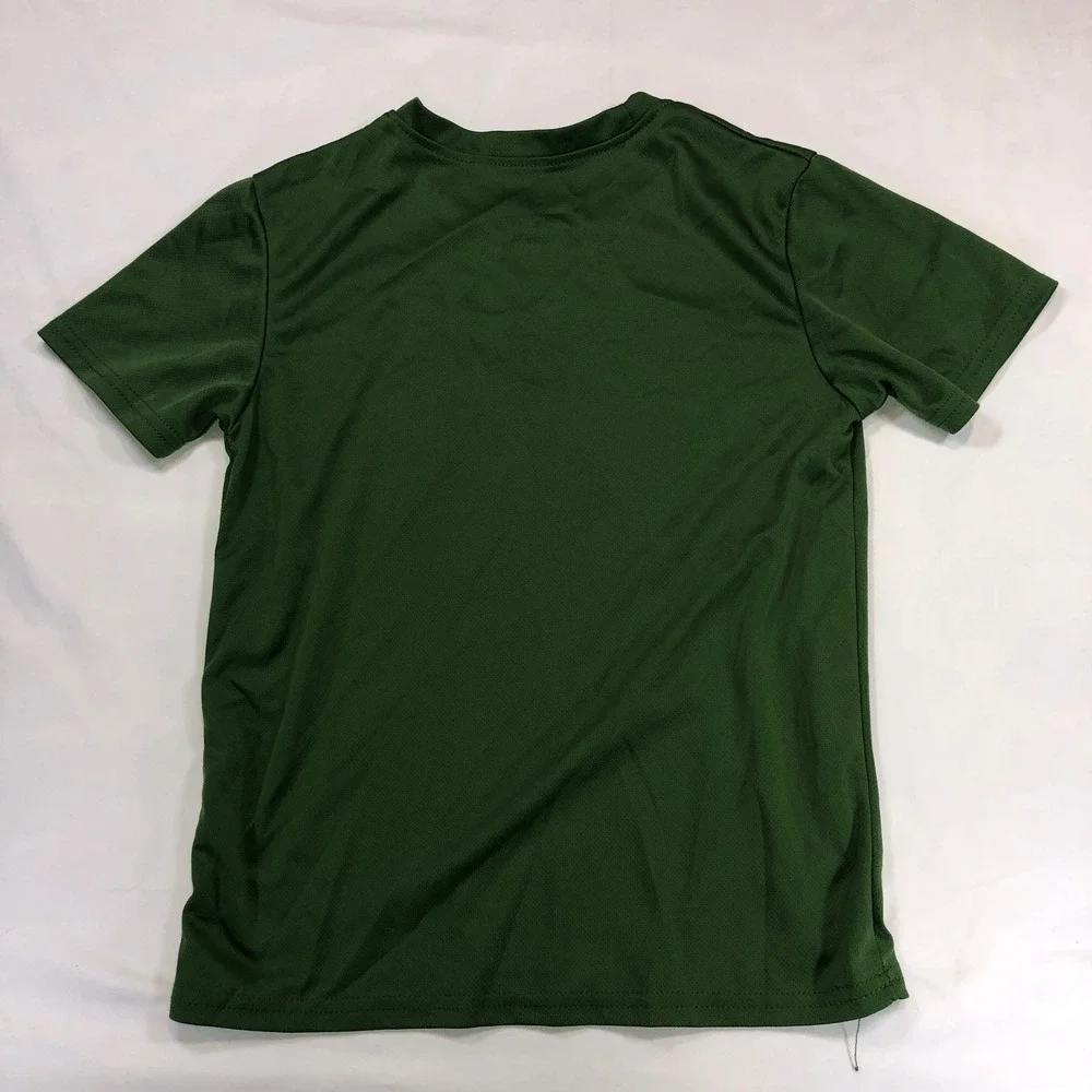 Real Essentials kids Activewear T-Shirt Set 4 Pack Medium Black Green Teal White